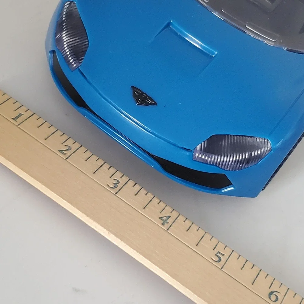 Driven by Battat Blue Convertible Sports Car Toy Vehicle DRI-V3N License Plate